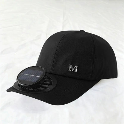 Fashion With Solar Powered Fan Baseball Cap Breathable Quick Dry Sun Hat Rechargeable Sun Protection Sunshade Outdoor