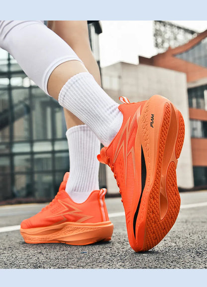 Sports Running Shoes Speciality Marathon Men Breathable Lightweight Carbon Board Women's Comfortable Athletic Nonskid Sneakers