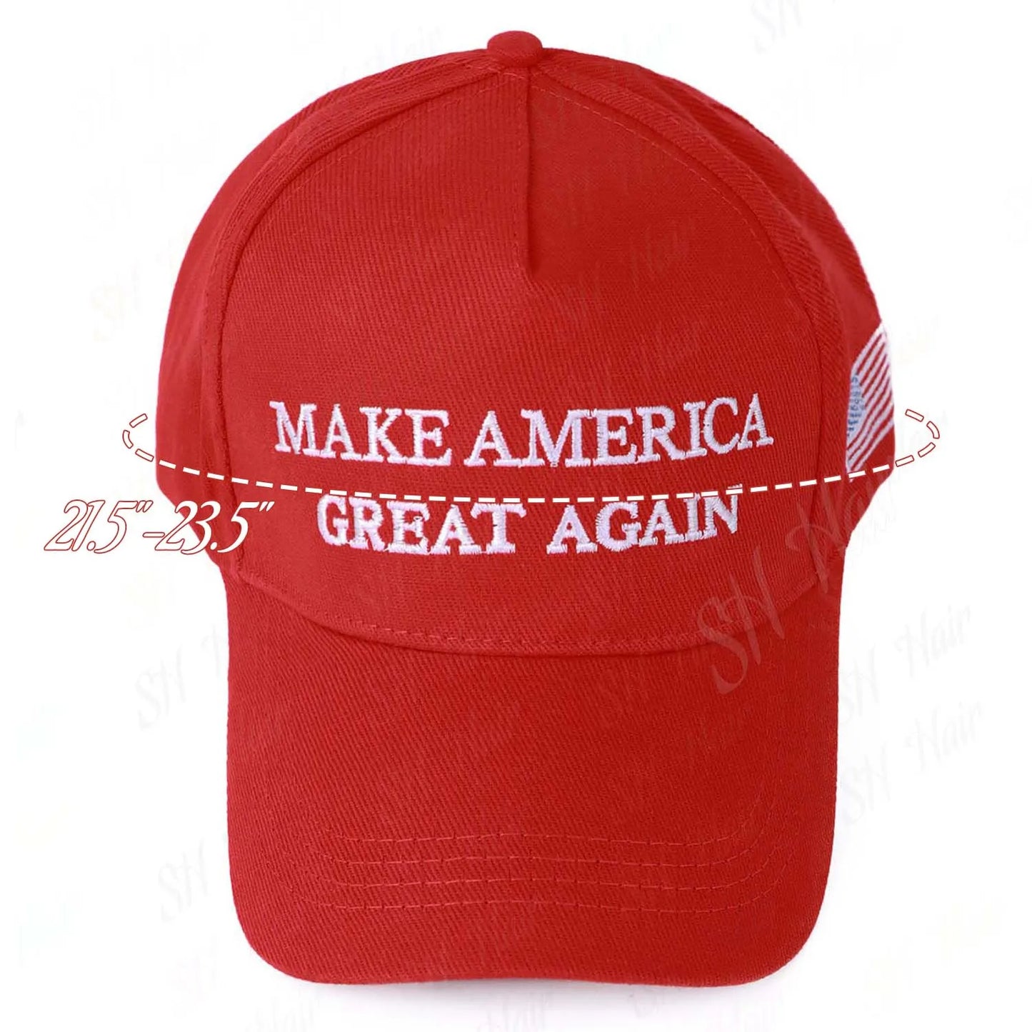 New Style Red Baseball Cap Solid Color Embroidered Sunshade and Sun Protection Cap