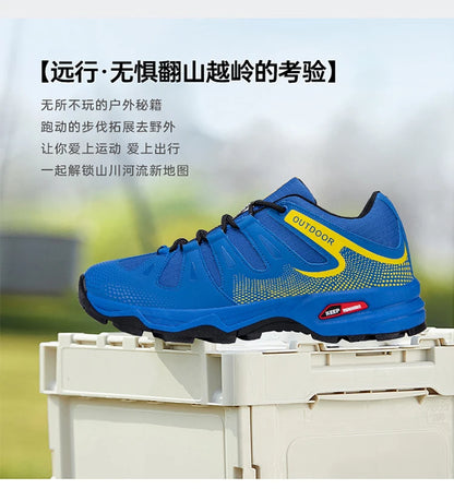 New Outdoor Men's Shoes Men's Anti-Slip Mountaineering Shoes Travel Hiking Adventure Footwear Fashionable Casual Sneakers