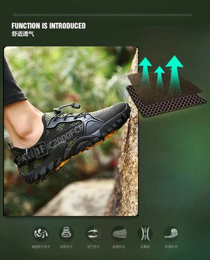 New men's outdoor leisure hiking shoes women's beach shoes wading shoes couples quick-drying rock climbing sneakers size 36-47