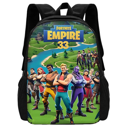 Nuovo zaino per bambini FortniteS alla moda, per ragazzi e ragazze, regalo di compleanno per studenti, borsa scuola unisex, zaino da campeggio resistente