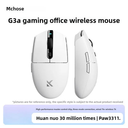 Mouse wireless MCHOSE G3 V2 PRO Bluetooth Tri Mode ergonomico e leggero per laptop, ufficio e gaming, accessori per computer