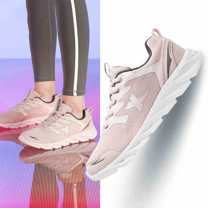 Pantofi de alergare Xtep, pantofi sport antiderapanti și moi pentru femei, cu parte superioară din piele, cu amortizare a șocurilor, adidași pentru femei 879318110073