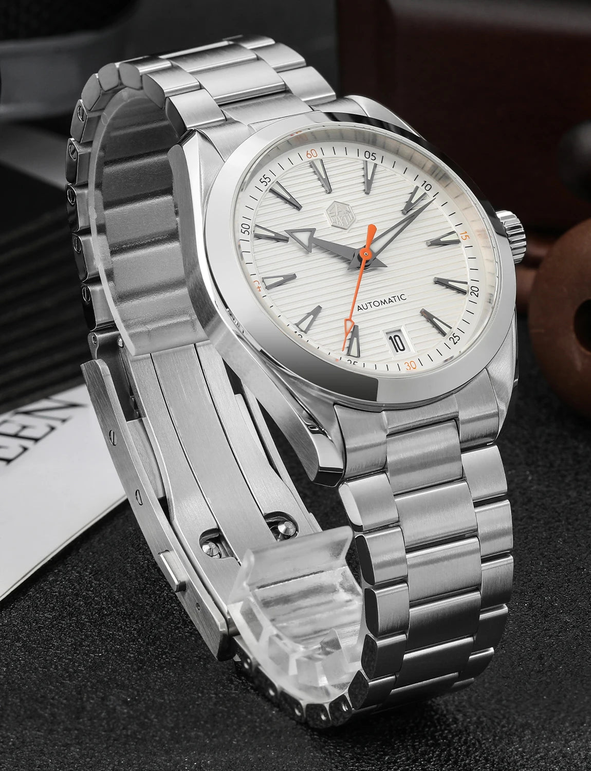 San Martin 38mm Chronometer Men Watch SN0113W V2 ST2130 Automatic Movement Sapphire BGW9 Luminous Waterproof 100m Watches