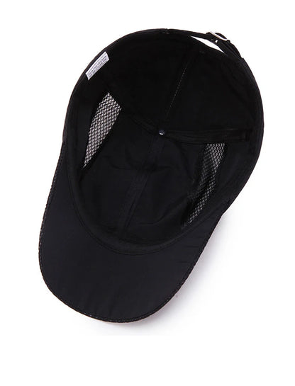 Summer Outdoor Sports Quick-Drying Mesh Baseball Cap Yuda Men Cap Simple Solid Color Hat
