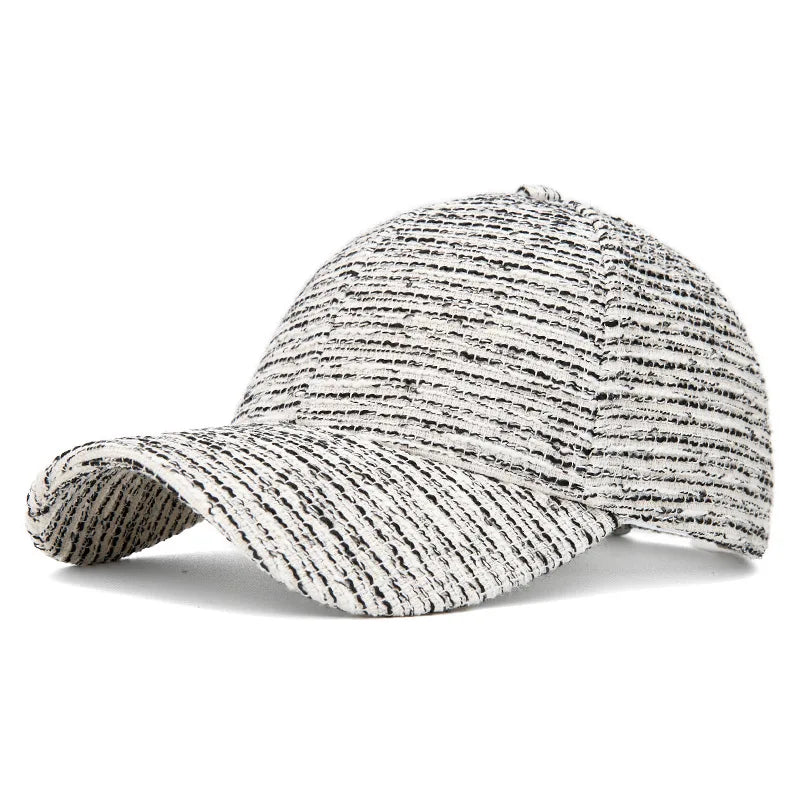 FS Fashion – czarna i biała czapka baseballowa w paski dla mężczyzn, czapka damska w stylu koreańskim na co dzień, letnia czapka typu streetwear, czapka typu trucker, Gorra Hombre
