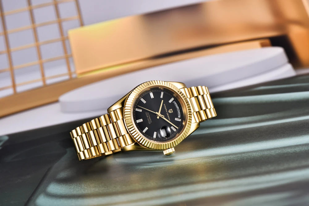 2026 New PAGANI DESIGN Rose Gold Luxury Men's Watches Automatic Mechanical Watch For Man AR Sapphire Waterproof Date Men Clock