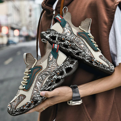 Herrskor Sneakers Herrskor för fritid Herrskor tennis Lyxskor Träningsskor Löpskor Andningsbara skor Modeloafers Löparskor för män