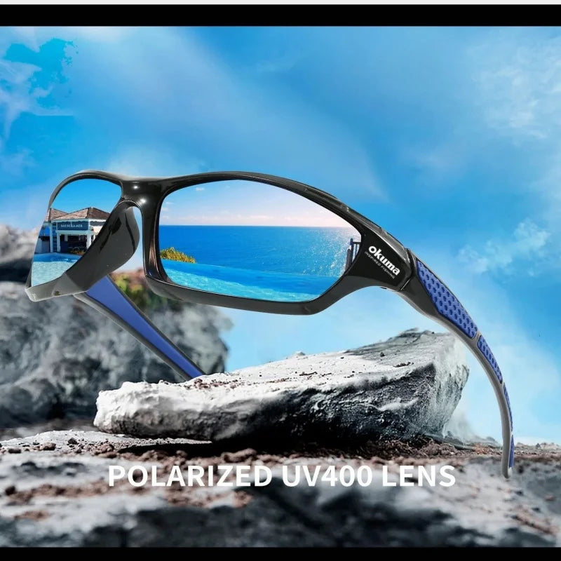Okuma polarized glasses UV400, windproof and sand resistant to UV glare, avoiding eye damage from external factors