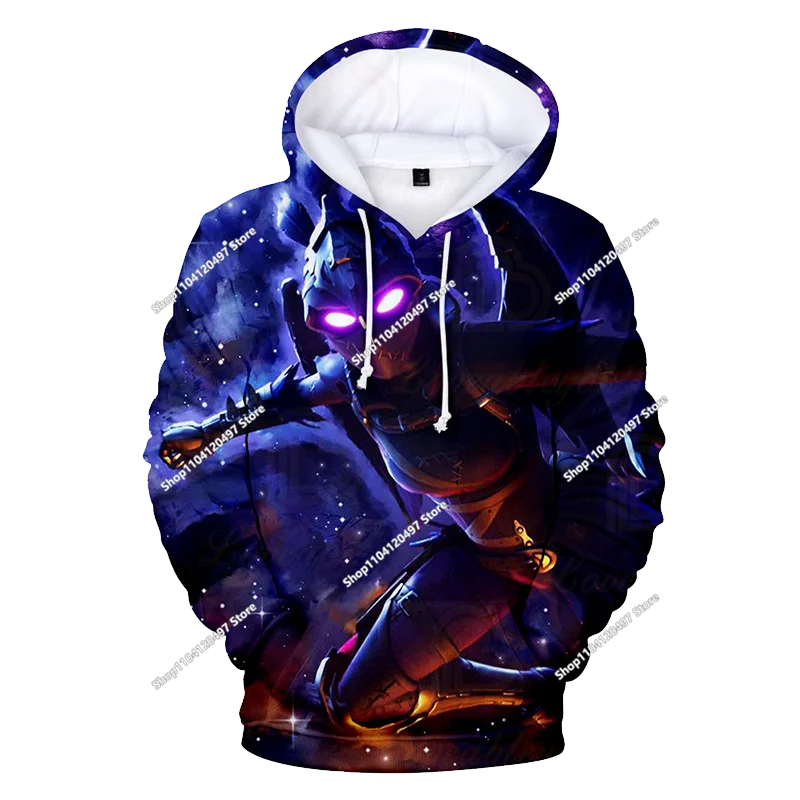 New Fortnite 3D Digital Printed Top Children's Hooded Fashion Trendy Casual Pullover Sweatshirt Birthday Gift