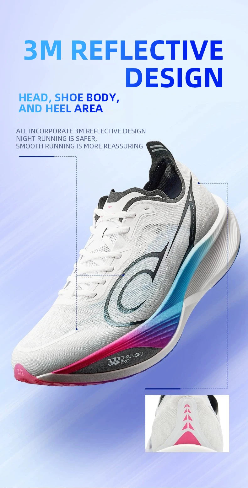 QIAODAN Feiying PB3 Enhanced Edition Professional Marathon Carbon Board Running Shoes 2025 Men's Sneakers QDB023251299T