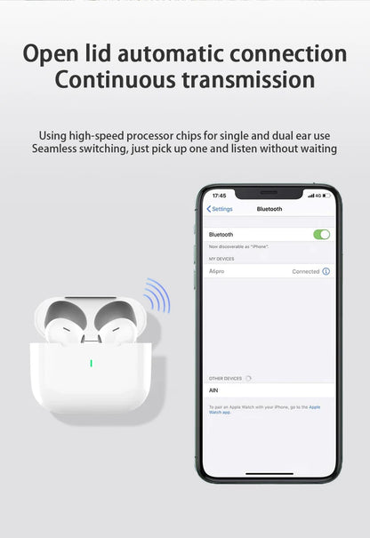 UEESFIT A6 TWS Wireless Bluetooth Earphone Headphones Touch Control Earbuds IPX5 Waterproof Sports HIFI Sound Headset with Mic
