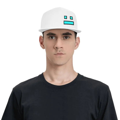 Czapki z daszkiem z gry Geometry Dash – czapki baseballowe typu snapback dla mężczyzn i kobiet, czapki regulowane, czapki hip-hopowe, czapki typu casquette