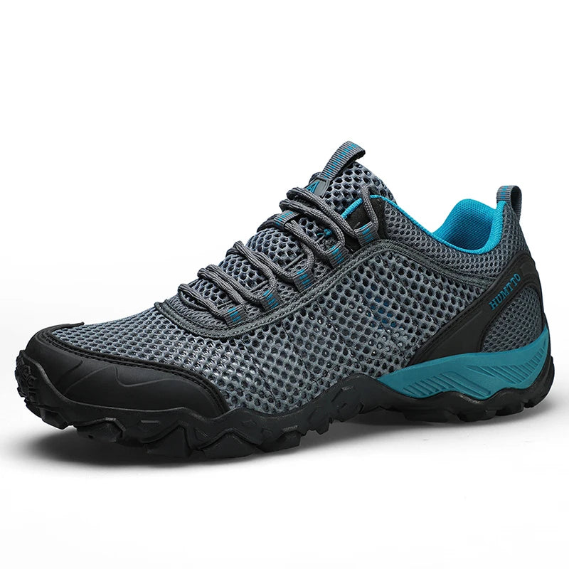 HUMTTO Outdoor Hiking Trekking Mountain Sports Shoes for Men, Camping, Hunting, Walking, Breathable Cushioned Non-Slip Sneakers