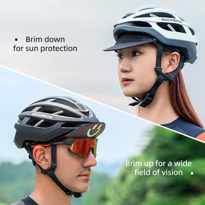 Casquette de cyclisme d'été ROCKBROS avec visière, protection solaire, respirante et à séchage rapide – Casquette de cyclisme pour les sports de plein air, la pêche et le cyclisme