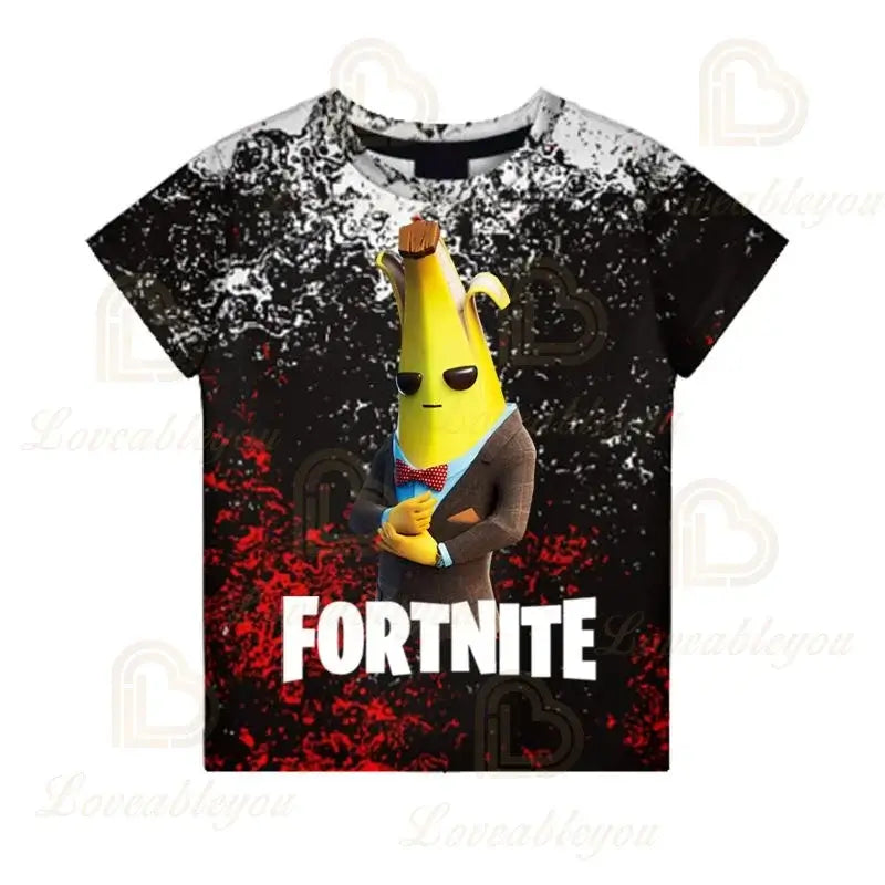 Battle Royale T-shirt Fortnite Victory T-Shirt Kids Tops Girls Boys Clothes Harajuku Tees Children 3D 2025 New Design