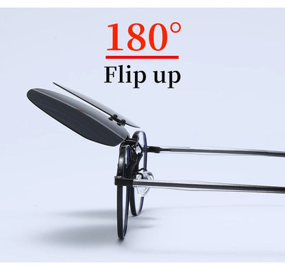 Men Fashion Clip On Polarized Sunglasses Lens Women Driver Flash Mirror Lens Sun Clips Glasses Cover Night Vision Eyewear UV400