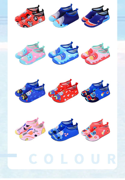 Sapatos aquáticos macios e dobráveis para rapaz e rapariga, para praia, verão, atividades ao ar livre, caminhar na água, natação, surf e mar, de secagem rápida