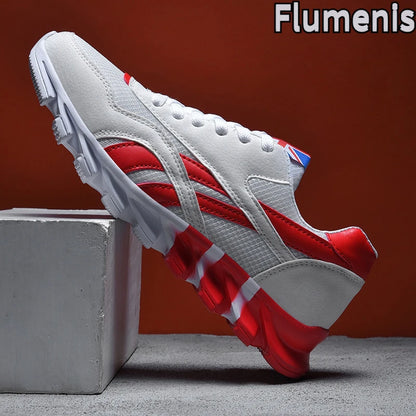men's and women's running shoes breathable casual sneakers anti-slip vibration comfortable walking shoes 38-46