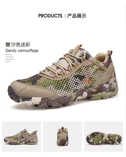 HUMTTO Hiking Shoes Men Breathable Outdoor Sports Climbing Shoes Hunting Shoes Women Trekking Sneakers Ankle Boots Tactical Shoe