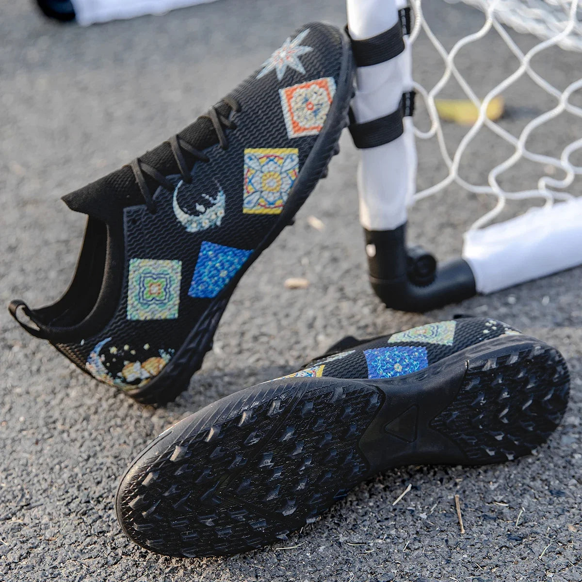 Scarpe da calcio professionali Lawn Nails resistenti all'usura, multicolore, con forte aderenza e grande equilibrio, per allenamento estivo all'aperto