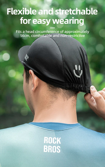 Casquette de cyclisme d'été ROCKBROS avec visière, protection solaire, respirante et à séchage rapide – Casquette de cyclisme pour les sports de plein air, la pêche et le cyclisme