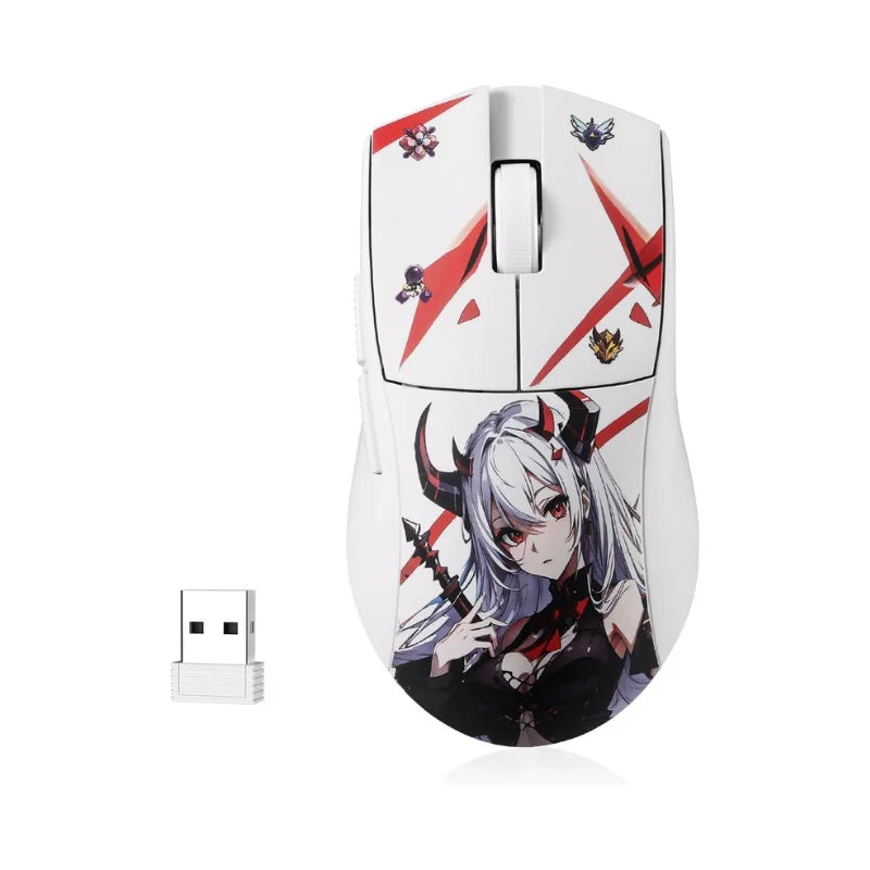 Ratón gaming Redragon M916AK PRO 3-Mode Anime ultraligero de 42G, 26K DPI y botones totalmente programables