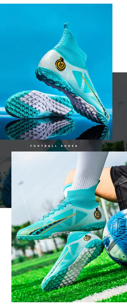 Chaussures de football pour hommes, chaussures de football professionnelles originales, résistantes, respirantes, de haute qualité, antidérapantes