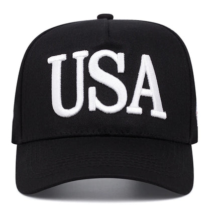 USA embroidered baseball caps, outdoor sports baseball caps