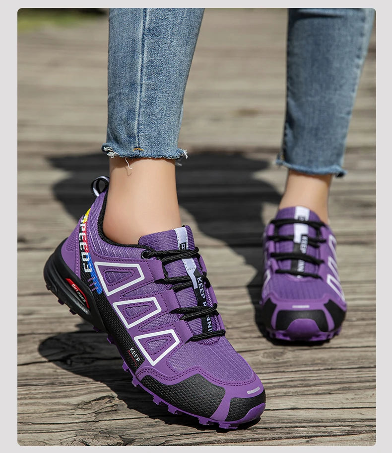 Women’s Waterproof Hiking Shoes Outdoor Sports Shoes Women’s Walking Travel Sports Shoes Bicycle Sports Shoes Running Sports Shoes