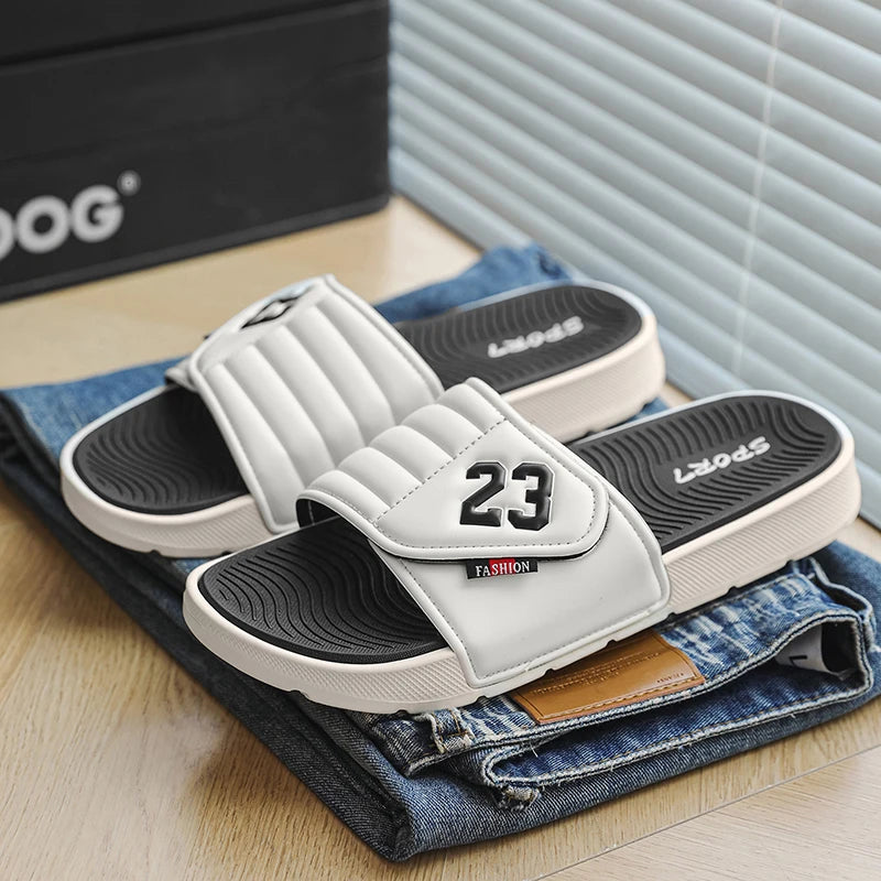 Sandales d'été pour hommes, chaussures décontractées, respirantes, légères, tongs, sandales de plage, confortables, plates