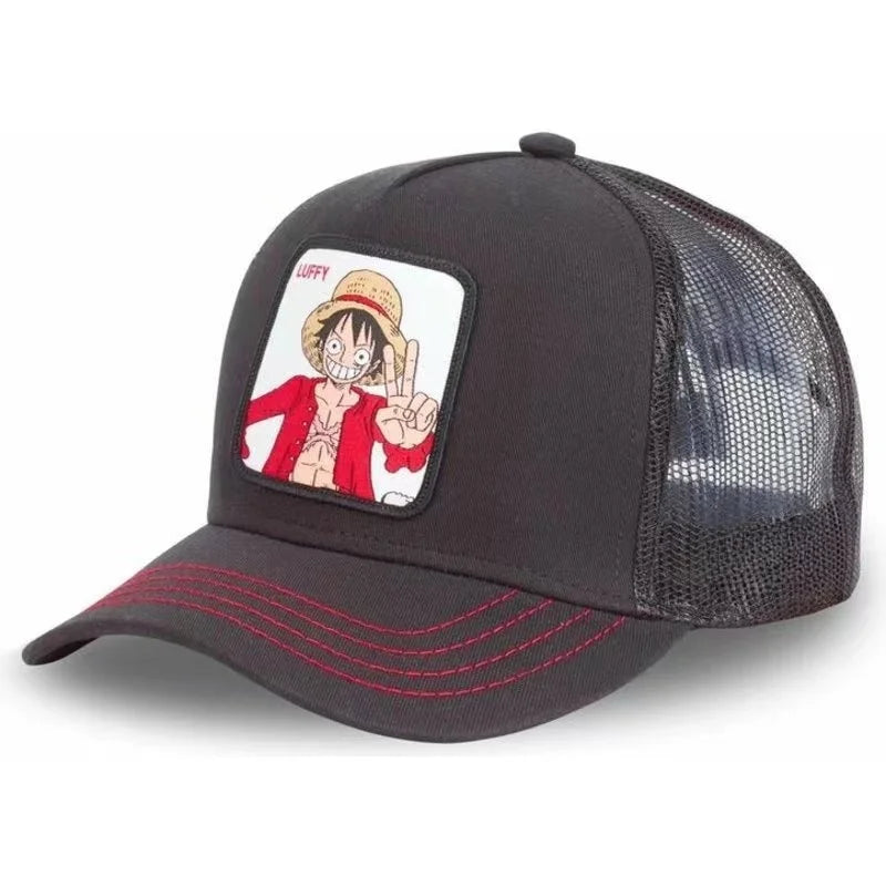 Czapka baseballowa LUFFY do sportów na świeżym powietrzu – wiosenna i letnia moda, haftowana, regulowana, dla mężczyzn i kobiet – modna czapka outdoorowa w stylu hip-hopowym