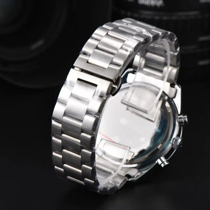 Seiko Fashion Multi-functional Watch Business Leisure Sports Quartz Watch Calendar Waterproof Quartz Watch