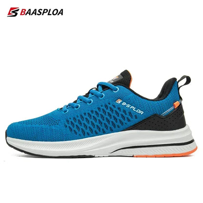 Baasploa – baskets de course pour hommes, grande taille 41-48, nouvelles chaussures de sport en maille respirante, chaussures classiques décontractées, antidérapantes, confortables pour l'extérieur