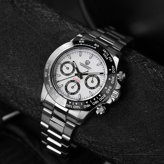 Watchdives WD16500 V2 Men's Watch VK63 Quartz Movement Chronograph Wristwatch Stainless Steel Sapphire Crystal Luminous Watches