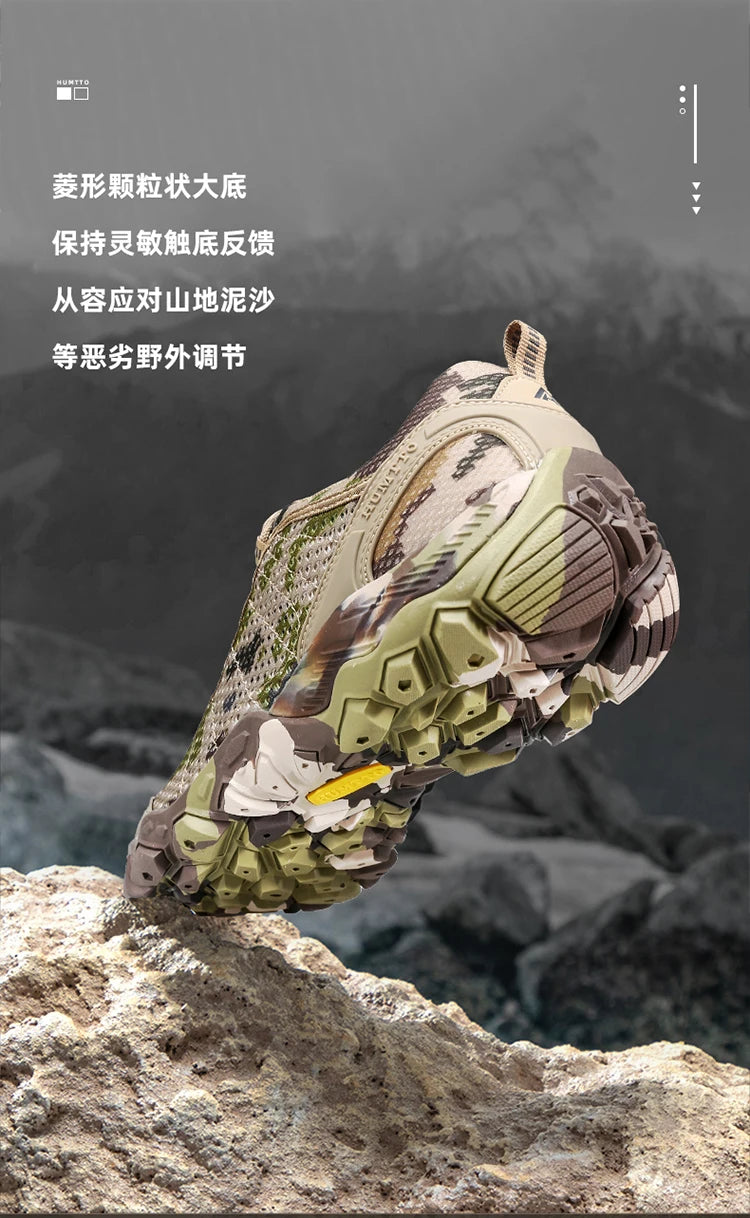 HUMTTO Hiking Shoes Men Breathable Outdoor Sports Climbing Shoes Hunting Shoes Women Trekking Sneakers Ankle Boots Tactical Shoe