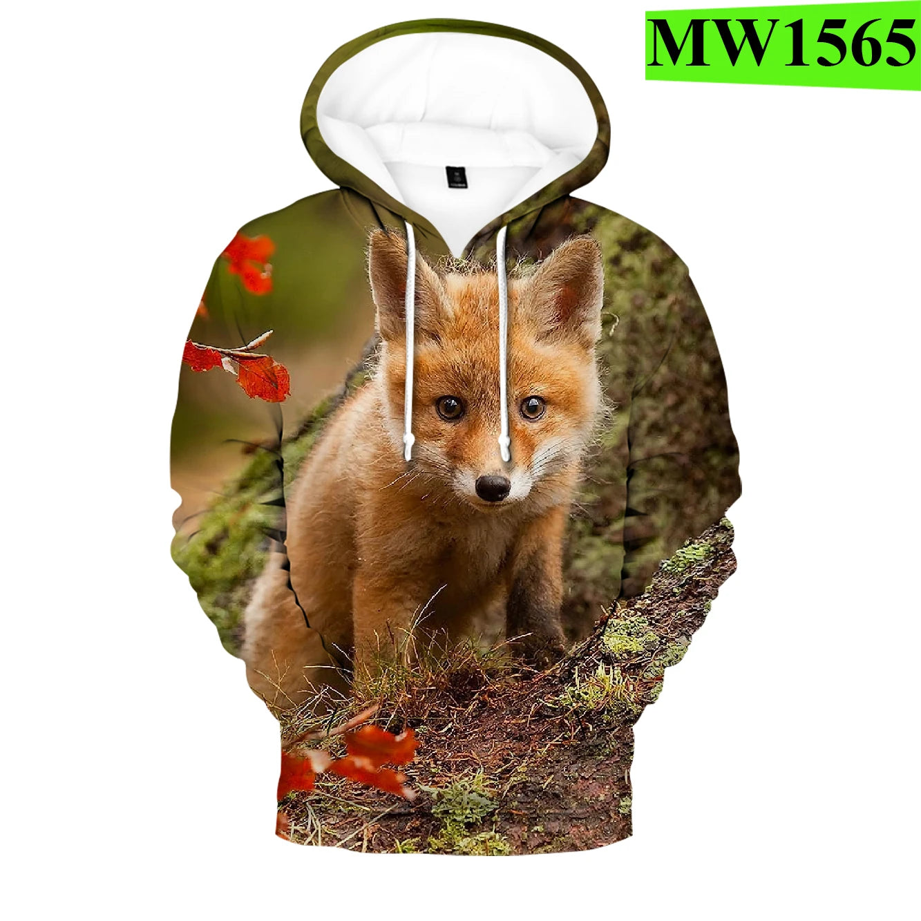 Suositut hip hop -tyyliset uutuushupparit ja collegepaidat, mukava uusi Fox 3D -printti, miehille/naisille, aikuisille/lapsille, rennot puserot
