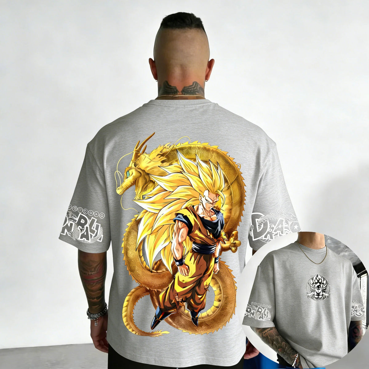 Koszulka bawełniana z motywem anime Dragon Ball – Super Saiyan 3, model wspólnej marki, damska i męska, nowa letnia, luźna, codzienna, w dużym rozmiarze, z krótkim rękawem
