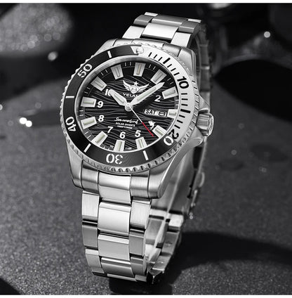 Yelang V1217 300m Diving Solar Watch Japan VS43 Swiss Super Luminous Water Ghost Waterproof Top Sapphire Aluminum Bezel Reloj