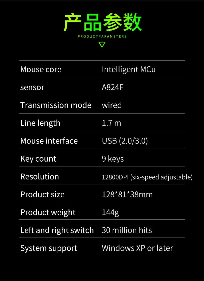Mechanical Metal Gaming Mouse Wired Ergonomic RGB Backlit Game Mouse 12800 DPI Optical USB Mouse Computer Mouse For Desktop PC