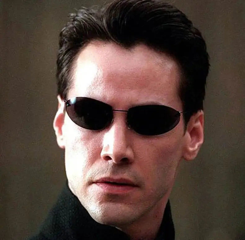 Cool The Matrix Neo Style Polarized Titanium Sunglasses Ultralight Rimless Men Driving Brand Design Sun Glasses Oculos De So