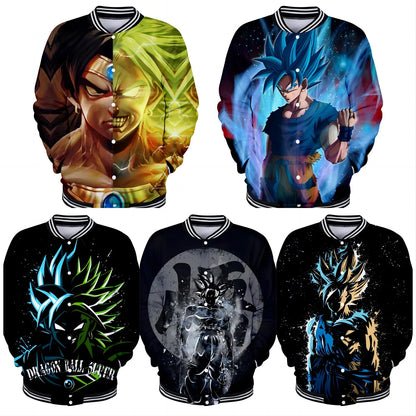 Dragon Ball Goku Kid Men Zipper Hoodie Cartoon Japan Style Anime Women Sweatshirt 2025 New Fashion Children Jackets Coat, produit gaming premium Fraquane