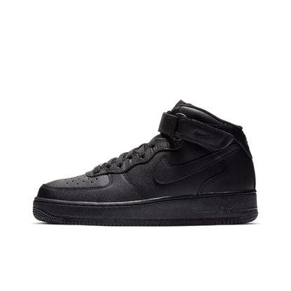 Nike Air Force 1 Mid Top Unisex Classic Sneakers, Cushioned Comfort Durable Design for Casual Streetwear DQ7666-001