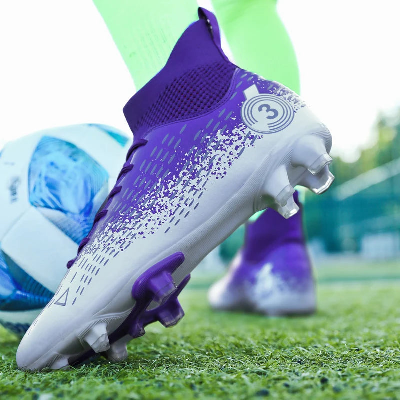 Talla 31-45 Zapatillas de fútbol para hombre, botas de fútbol para mujer, tacos de fútbol para niños, zapatillas de entrenamiento para adolescentes, calzado deportivo transpirable