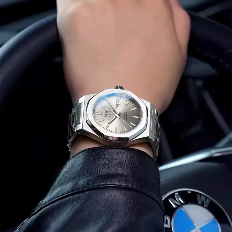 Montre mécanique pour homme CARNIVAL – Montre-bracelet automatique de luxe, verre saphir, mouvement MIYOTA, étanche jusqu'à 50 m