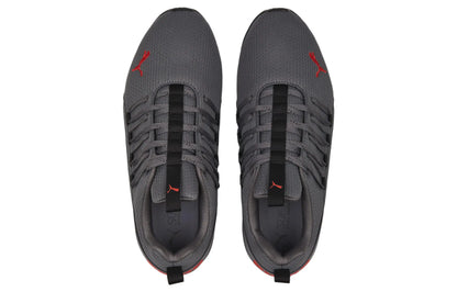 Baskets Puma Axelion Refresh Gris Rouge Noir Cool Gris Foncé 377911-02