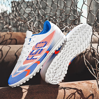 Lightweight men's soccer shoes TF nail broken outdoor sports shoes, wear-resistant and anti slip