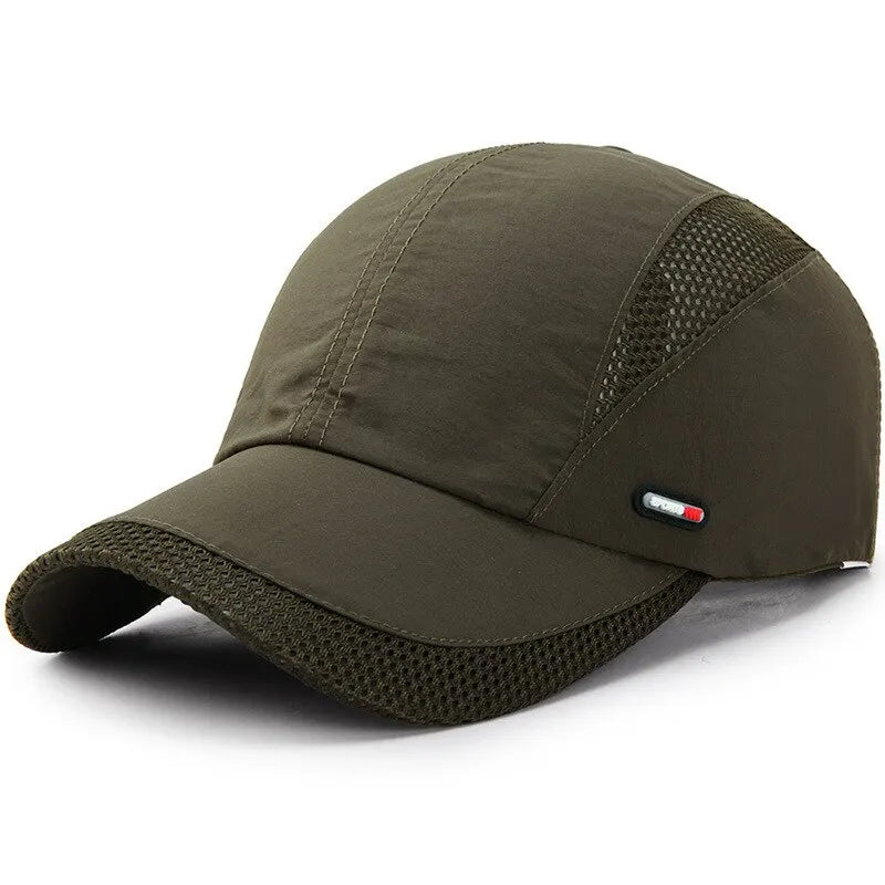 Summer Outdoor Sports Quick-Drying Mesh Baseball Cap Yuda Men Cap Simple Solid Color Hat