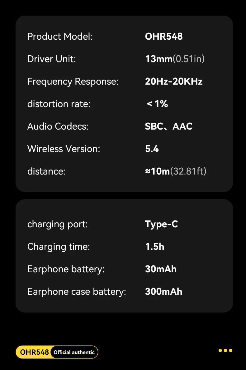 Acer Ohr548 Wireless Bluetooth Headphones with In-Ear Design, Anc Call Noise Reduction, Charging Case, Stereo Sound Effect, Low Latency for Gaming, Comfortable Fit for Sports, Running, and Fitness